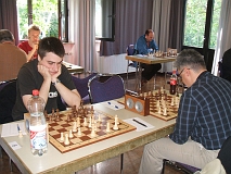 4.Runde Brett 8 (links): Werner Hahn; Brett 7 (rechts): Joaquin Diaz 