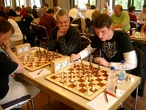 5.Runde Brett 5: Peter Nies (rechts), links Brett 6: Joaquin Diaz