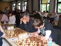5.Runde Brett 5: Peter Nies (rechts), links Brett 6: Joaquin Diaz